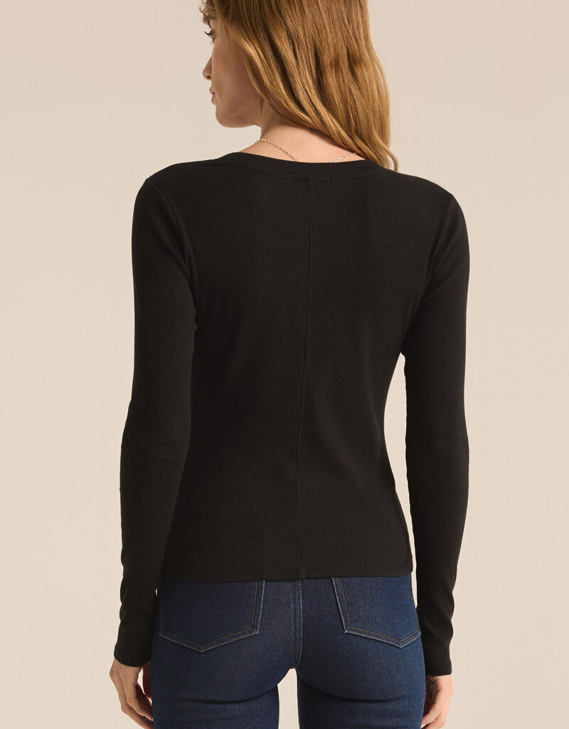 Z Supply Sirena Rib Long Sleeve Tee