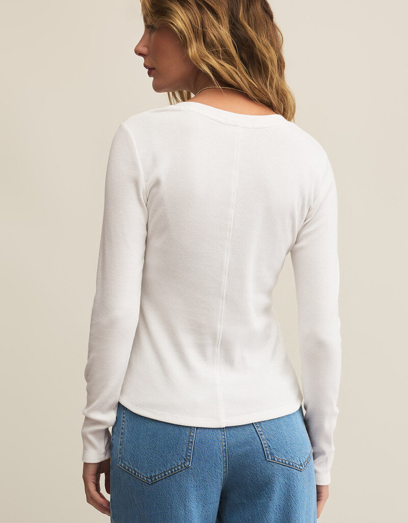 Z Supply Sirena Rib Long Sleeve Tee