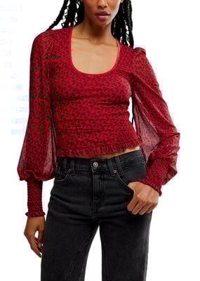 Free People Dottie Knit Top