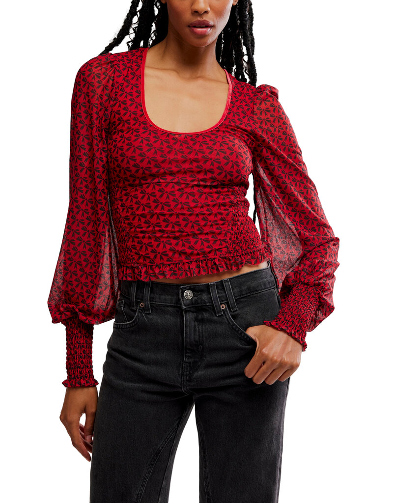 Free People Dottie Knit Top