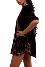 Free People Maye Printed Velvet Tunic