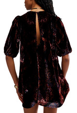 Free People Maye Printed Velvet Tunic