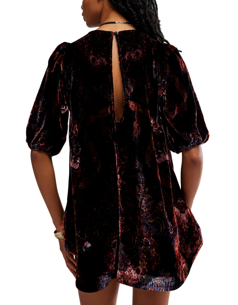 Free People Maye Printed Velvet Tunic