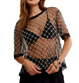 Free People Loir Embellished Knit Top