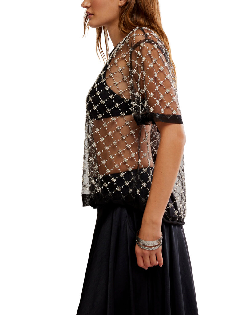 Free People Loir Embellished Knit Top