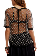 Free People Loir Embellished Knit Top