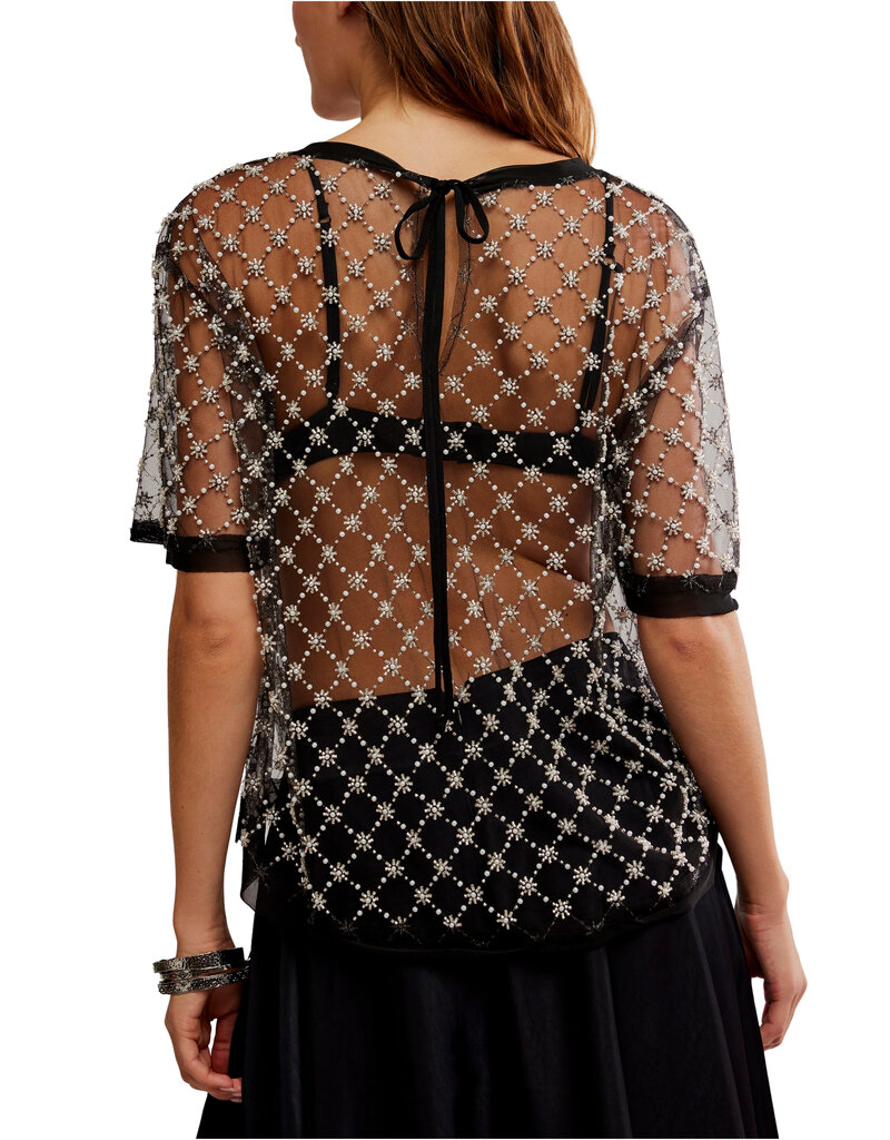 Free People Loir Embellished Knit Top