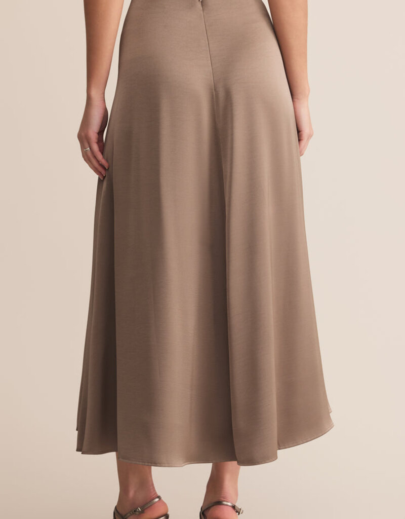 Z Supply Northpointe Satin Midi Skirt