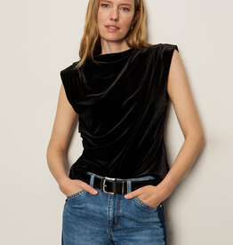 Sanctuary Pleated Sleeveless Top