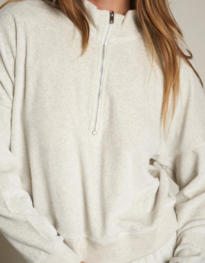 perfectwhitetee Kiva Velour Sweatshirt