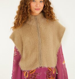 Farm Rio Fuzzy Caramel Vest
