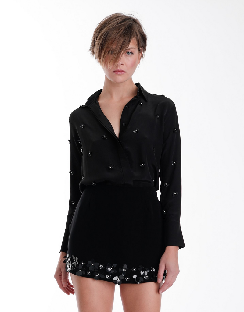 Karina Grimaldi Bella Embroidered Blouse