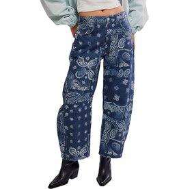 Free People Good Luck Printed Barrel