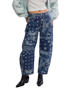 Free People Good Luck Printed Barrel