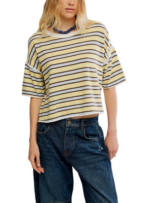 Free People Clean Rugby Tee