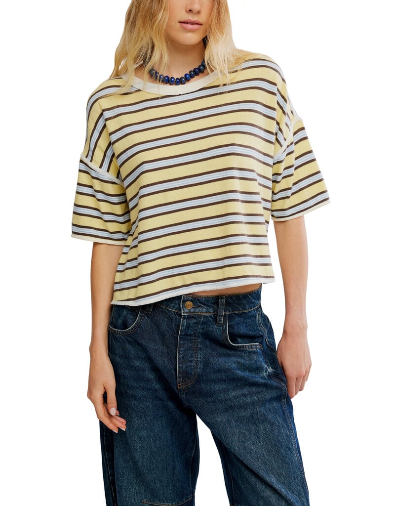 Free People Clean Rugby Tee