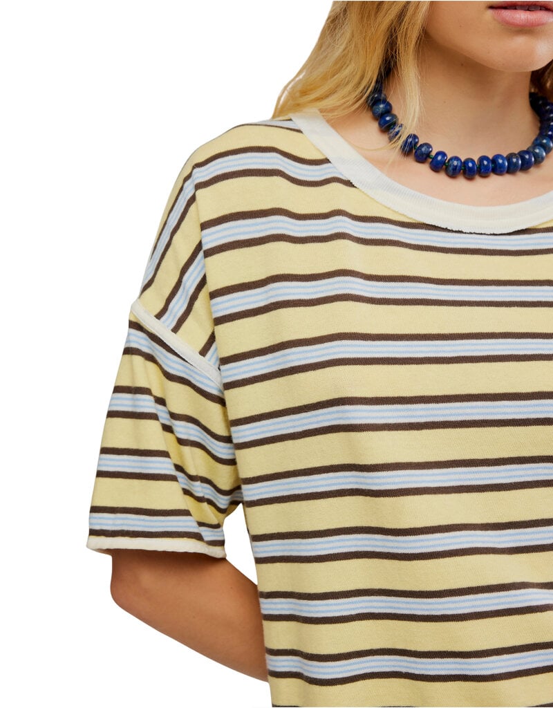 Free People Clean Rugby Tee