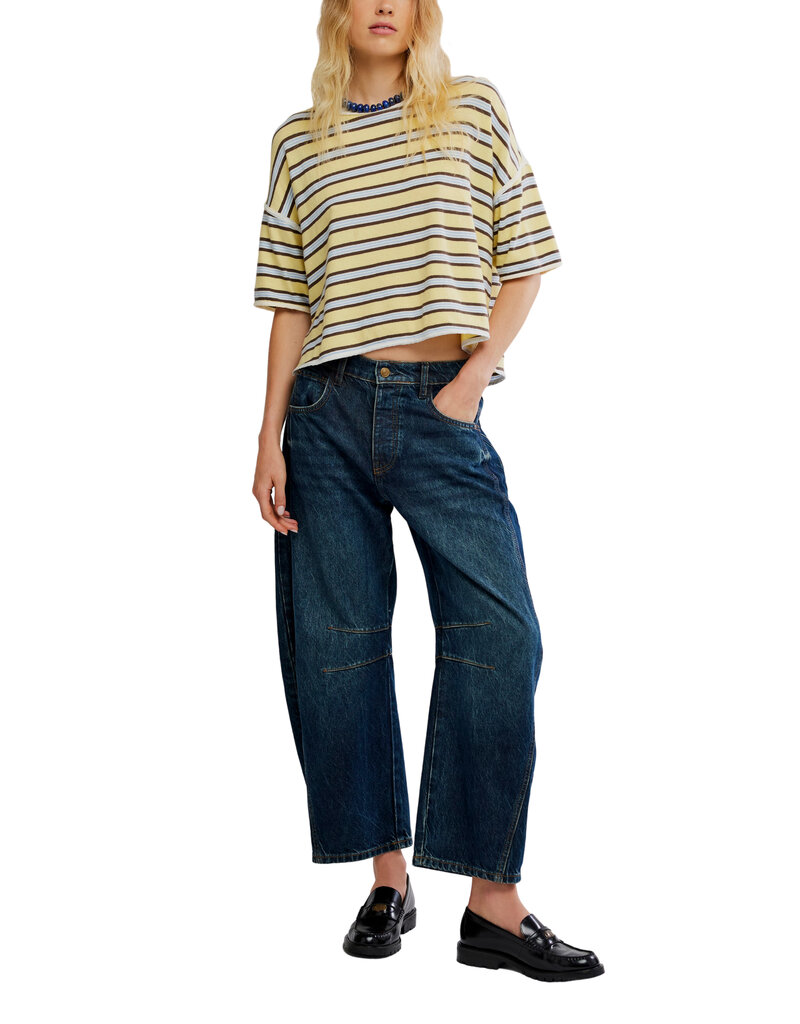 Free People Clean Rugby Tee