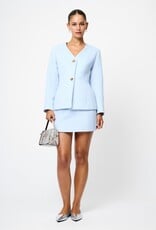 French Connection Textured Boiled Wool Mini Skirt