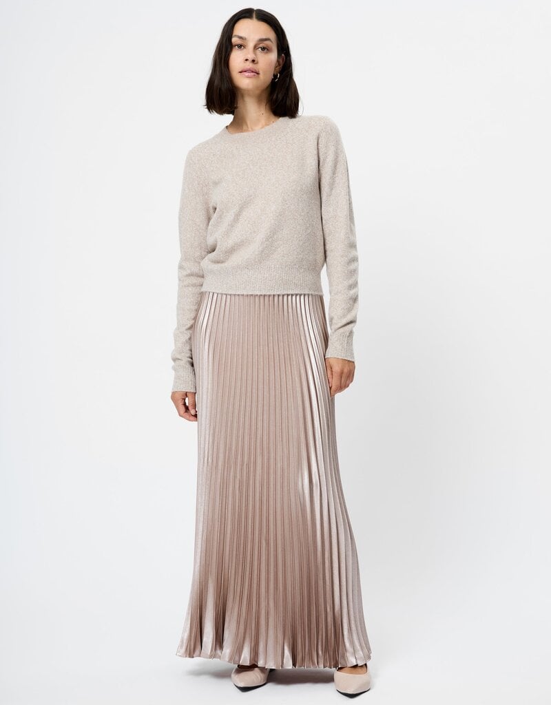 French Connection Marielle Metallic Satin Maxi Skirt