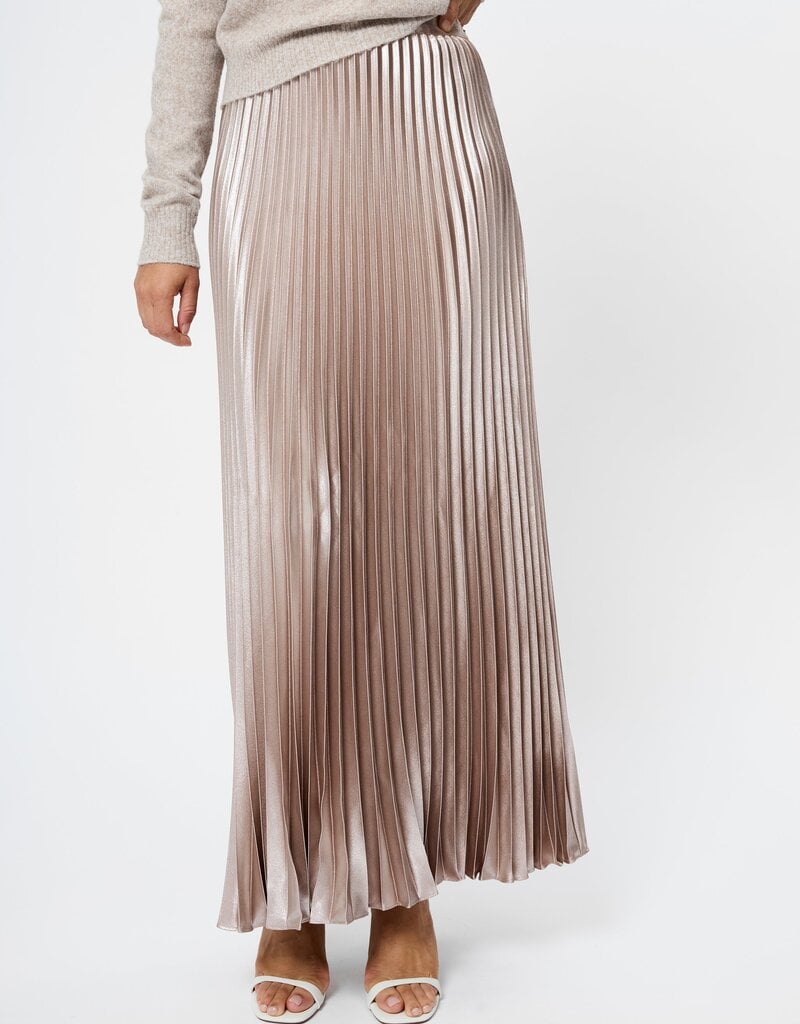 French Connection Marielle Metallic Satin Maxi Skirt