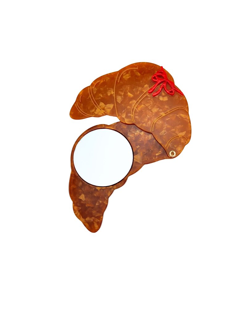 Solar Eclipse Hand Painted Compact Mirror