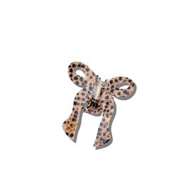 Solar Eclipse Hand-Painted Coquette Bow Claw Hair Clip