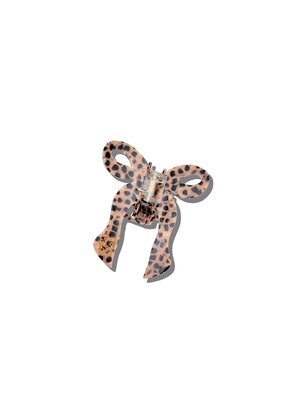 Solar Eclipse Hand-Painted Coquette Bow Claw Hair Clip