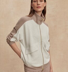 Varley Garcia Two-Tone Zip-Through Sweat