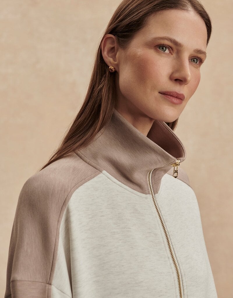 Varley Garcia Two-Tone Zip-Through Sweat