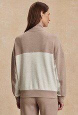 Varley Garcia Two-Tone Zip-Through Sweat