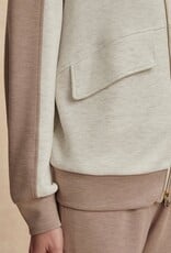 Varley Garcia Two-Tone Zip-Through Sweat