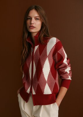 Varley Karina Jacquard Knit Jacket