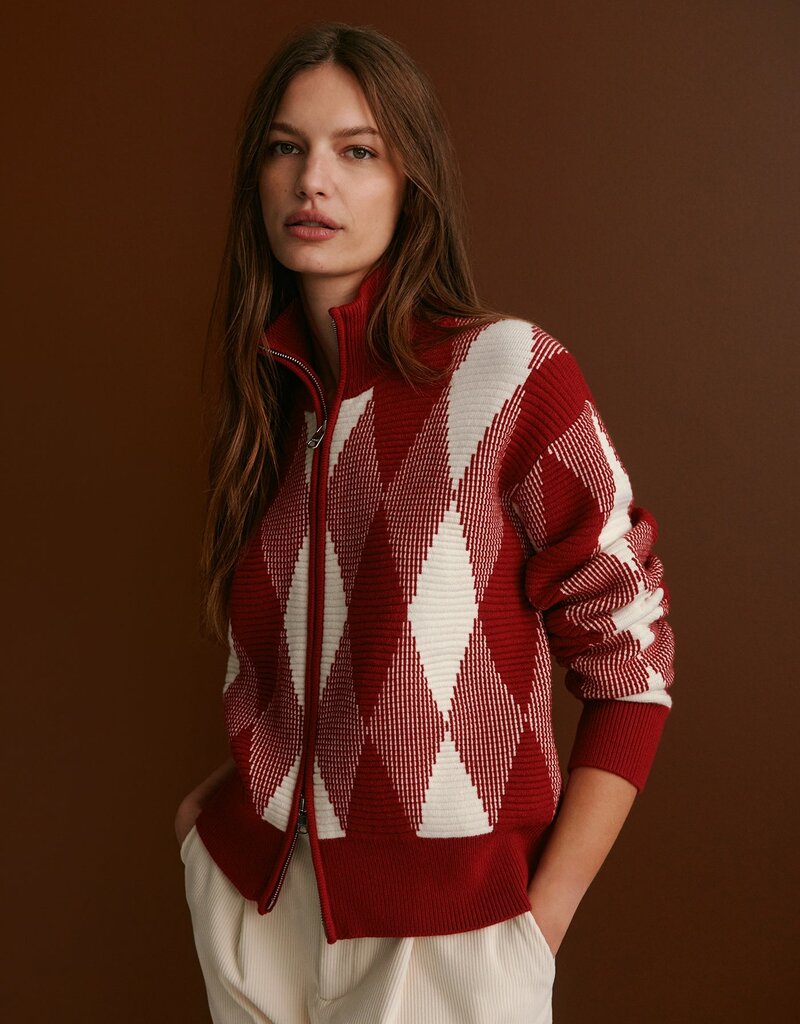 Varley Karina Jacquard Knit Jacket
