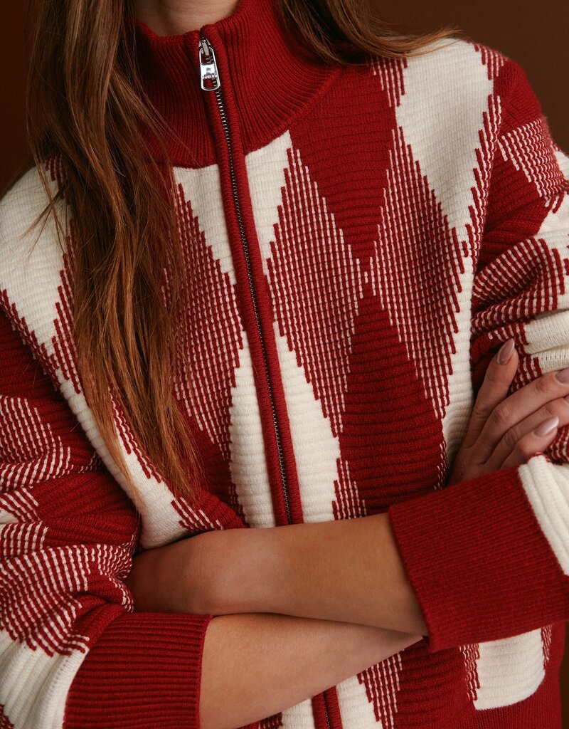 Varley Karina Jacquard Knit Jacket