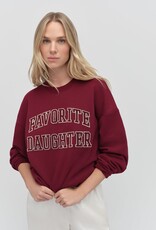 Favorite Daughter Collegiate Embroidery Sweatshirt