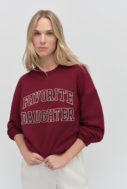 Collegiate Embroidery Sweatshirt