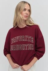 Favorite Daughter Collegiate Embroidery Sweatshirt