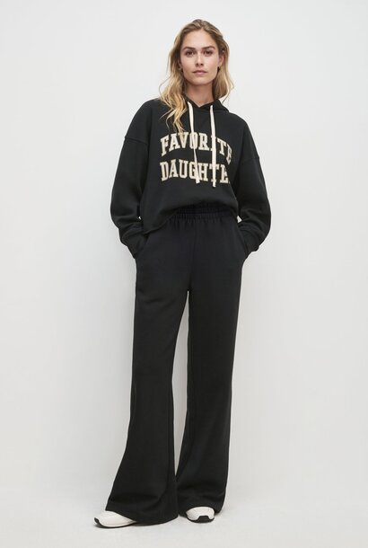 Embroidered Wide Leg Pant