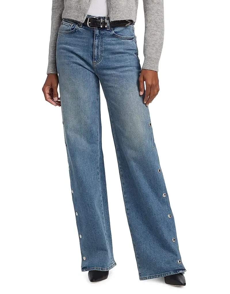 Paige Sasha 34" Side Seam Snaps - Cruising