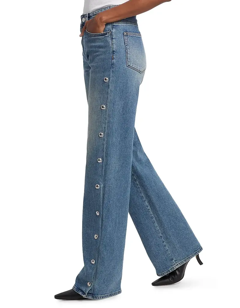 Paige Sasha 34" Side Seam Snaps - Cruising