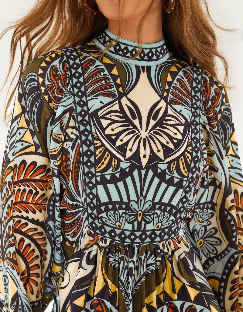 Farm Rio Multicolor Balamana Mini Dress