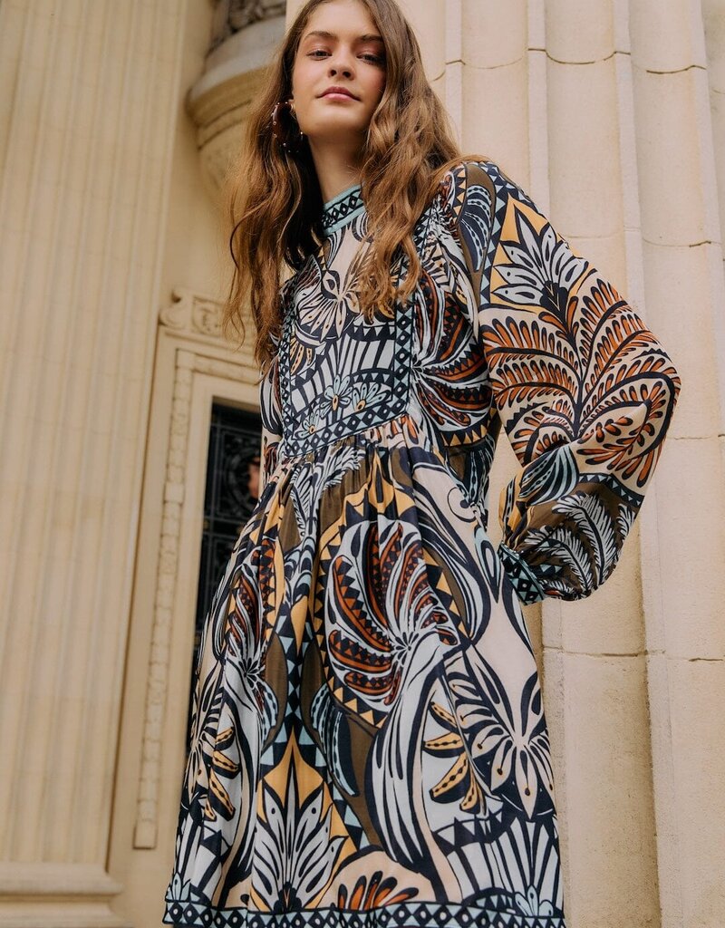 Farm Rio Multicolor Balamana Mini Dress