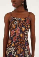 Farm Rio Lili Black Slip Maxi Dress