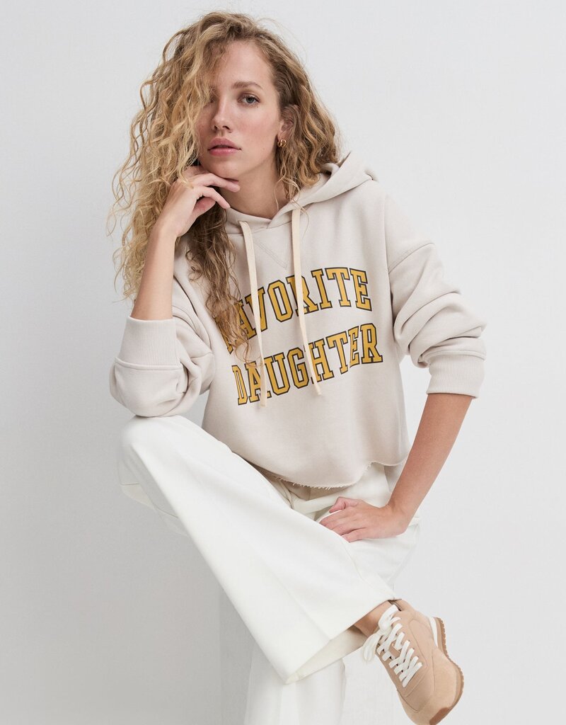 Favorite Daughter Cropped Collegiate Hoodie