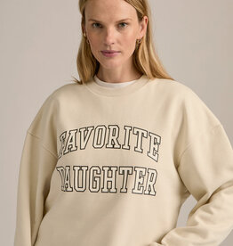 Favorite Daughter Cropped Collegiate Sweatshirt