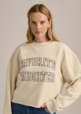 Favorite Daughter Cropped Collegiate Sweatshirt