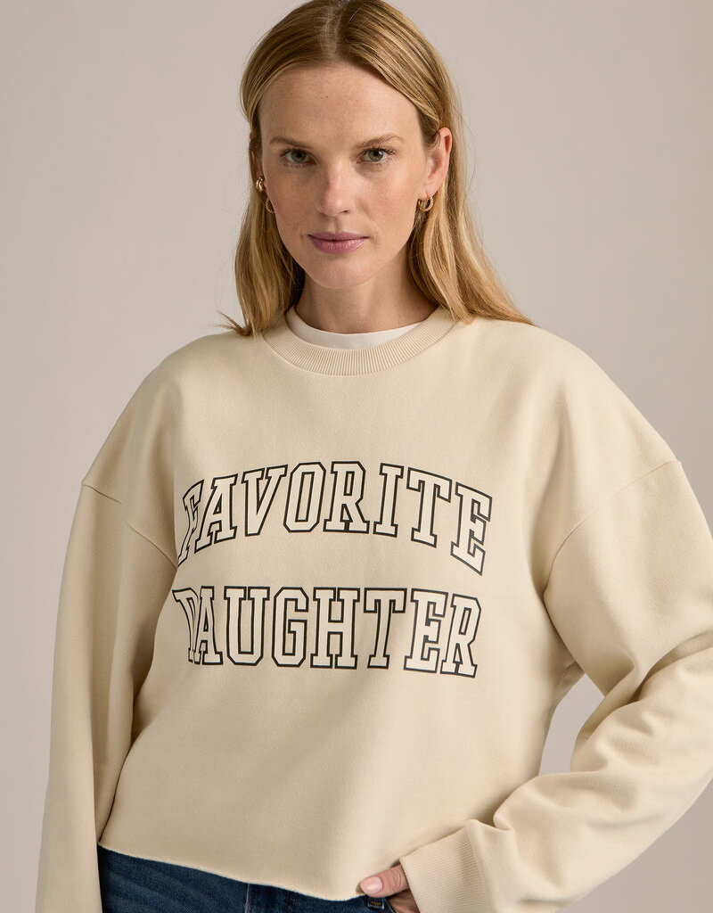 Favorite Daughter Cropped Collegiate Sweatshirt