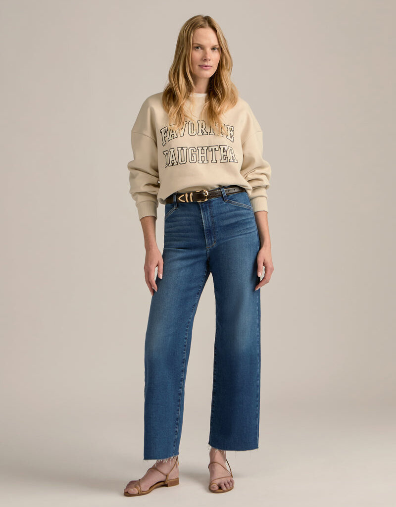 Favorite Daughter Cropped Collegiate Sweatshirt