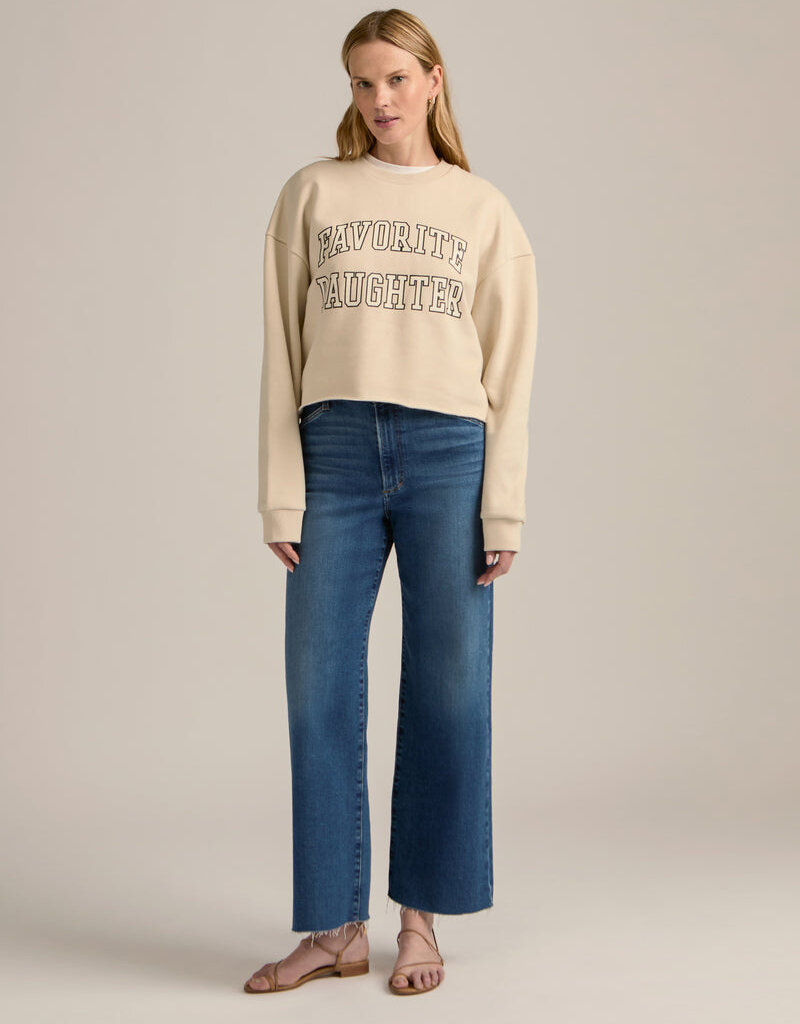 Favorite Daughter Cropped Collegiate Sweatshirt